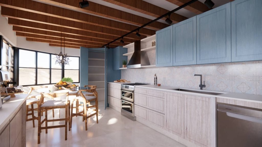 Descubre la Cocina Kresser, un espacio único con diseño de interiores moderno, detalles artesanales y funcionalidad pensada para el día a día.